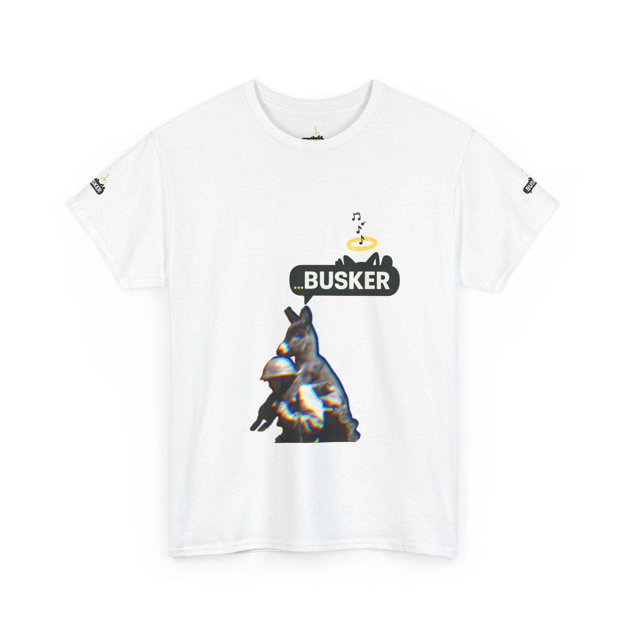 Busker Vibes Unisex Heavy Cotton Tee - Fun Graphic T-Shirt for Music Lovers and Street Artists