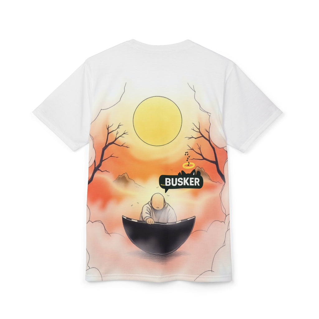 Artistic Unisex Tee, Musician Gift, Summer Vibes Shirt, Street Performer Apparel, Unique Graphic T-Shirt