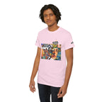 Artistic Unisex Heavy Cotton Tee - Vibrant Busker Design