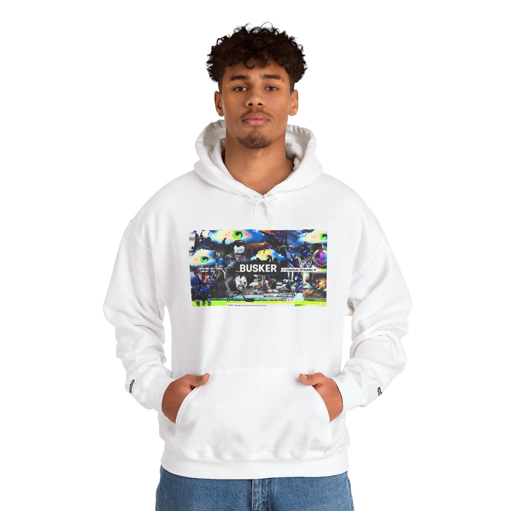 Busker Street Art Hoodie — Colorful Musician Graphic Pullover