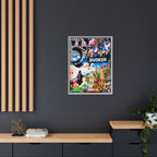 Busker Collage Matte Canvas Print — Framed Multi‑Color Wall Art