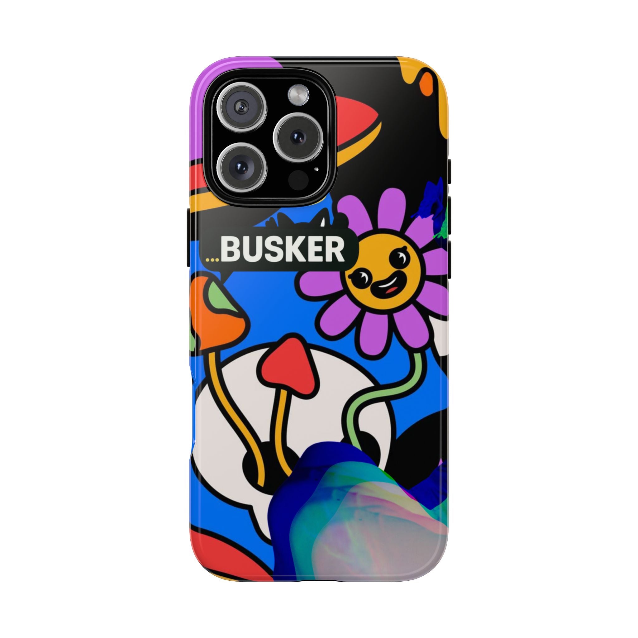 Colorful Phone Case, Cute Phone Accessories, Gift for Music Lovers, Fun Tech Gear, Unique Floral Design Case