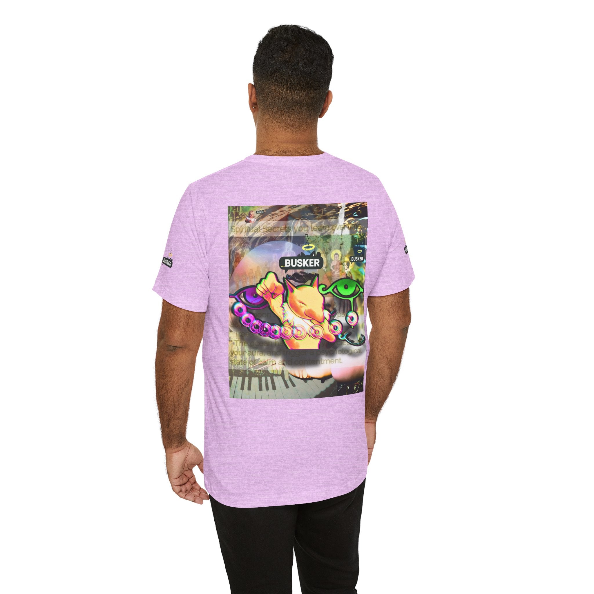 Vibrant Busker Art Tee for Creative Souls