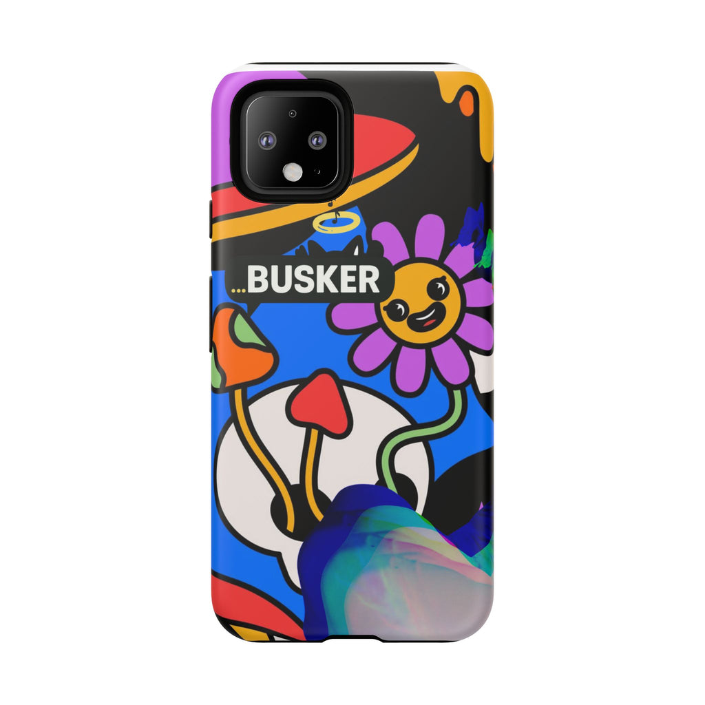 Colorful Phone Case, Cute Phone Accessories, Gift for Music Lovers, Fun Tech Gear, Unique Floral Design Case