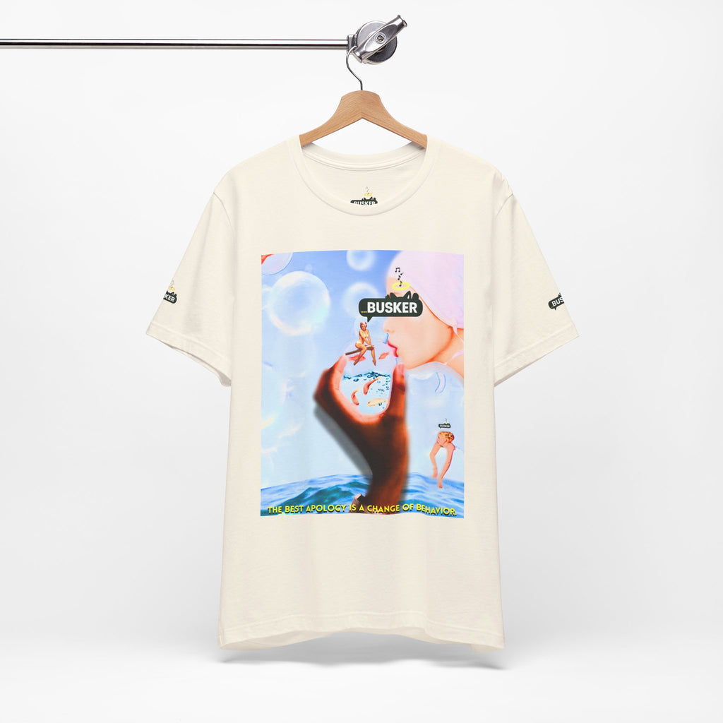 Busker Vibe Unisex Jersey Tee – Colorful Artistic Design for Summer Fun