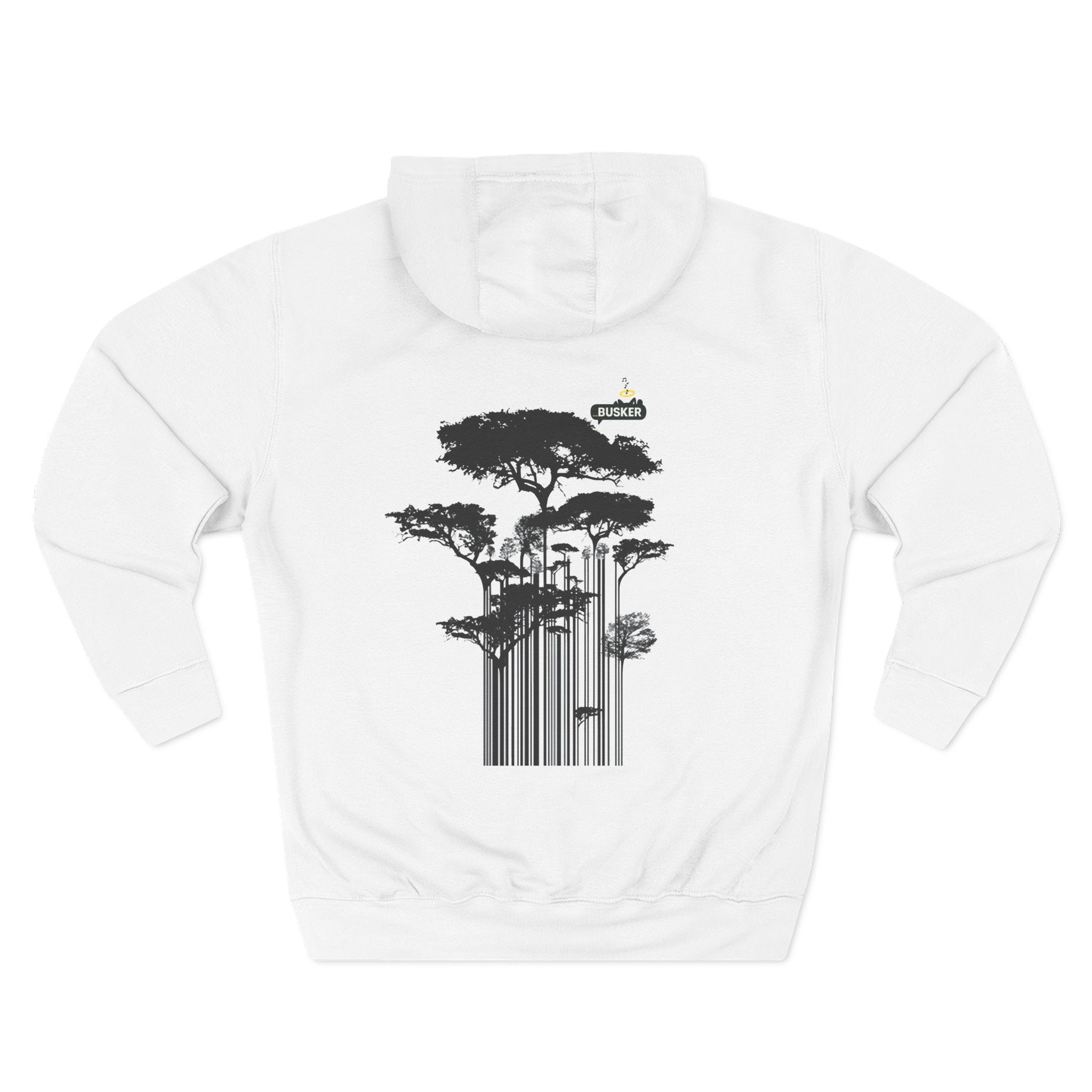 Cozy Tree Graphic Hoodie | Urban Style, Unisex Fleece, Perfect for Outdoors, Casual Wear, Gifts for Nature Lovers