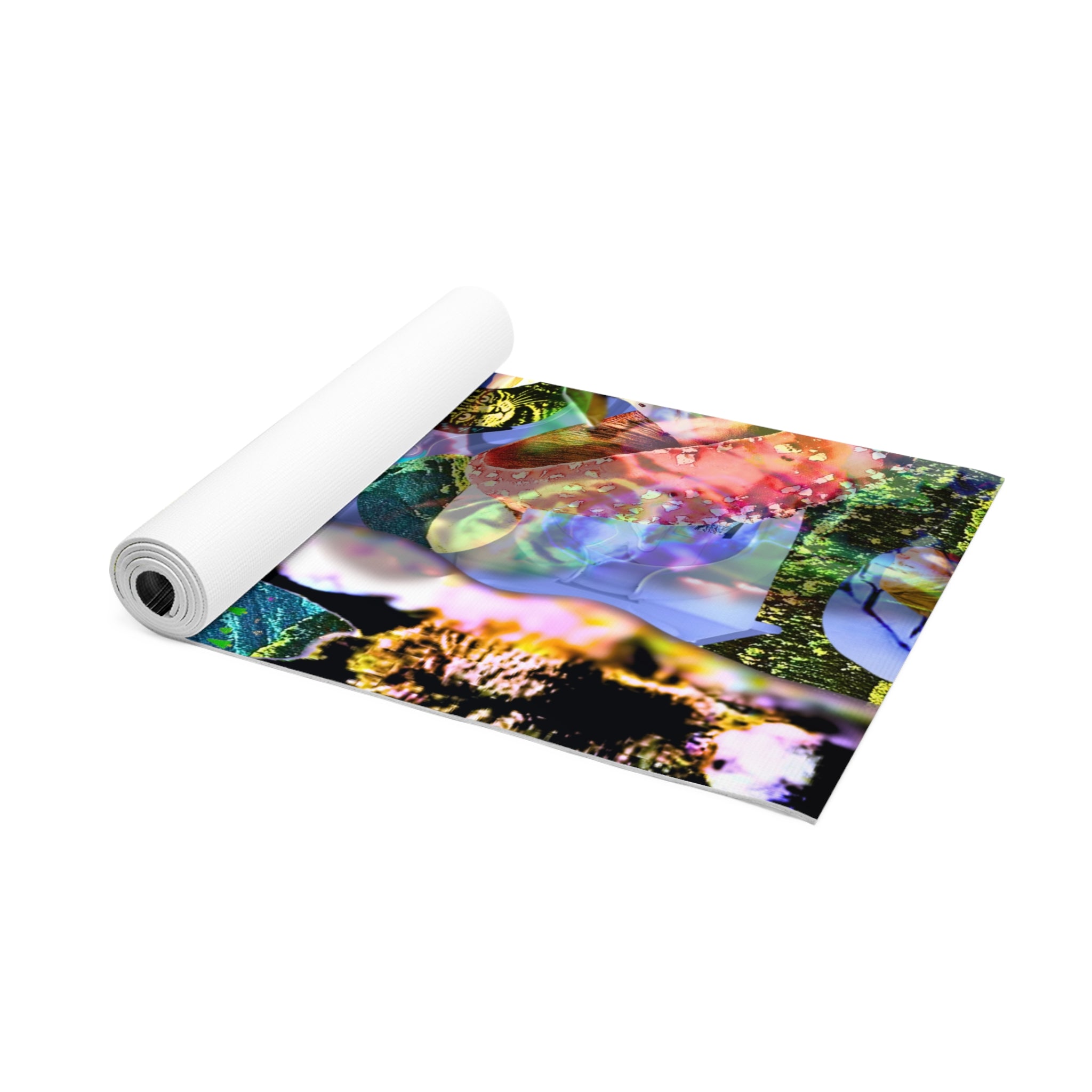 Abstract Art Foam Yoga Mat - Colorful & Stylish Exercise Mat for Yoga Lovers