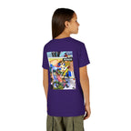 Colorful Youth Short Sleeve Tee - "Busker" Graphic Art Top