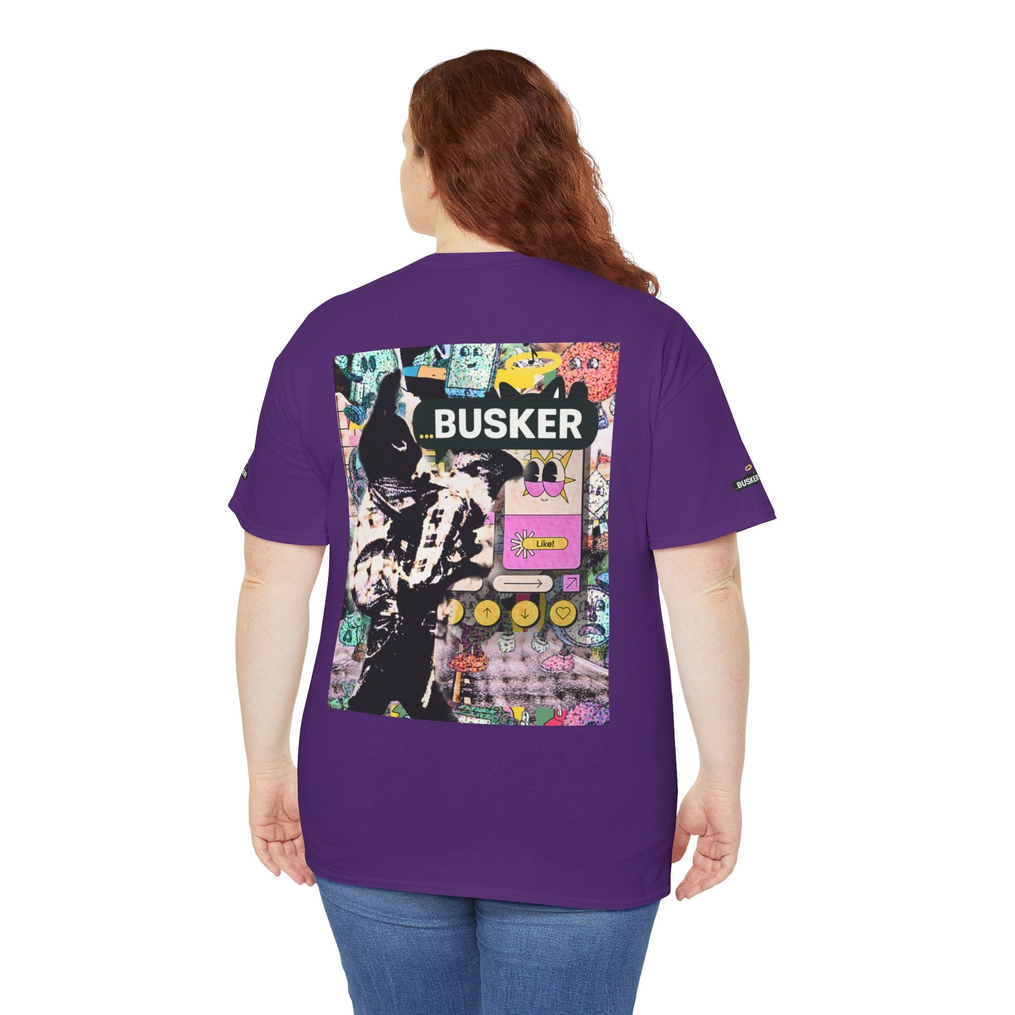 Grunge Art Busker Unisex Heavy Cotton Tee