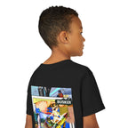 Colorful Youth Short Sleeve Tee - "Busker" Graphic Art Top