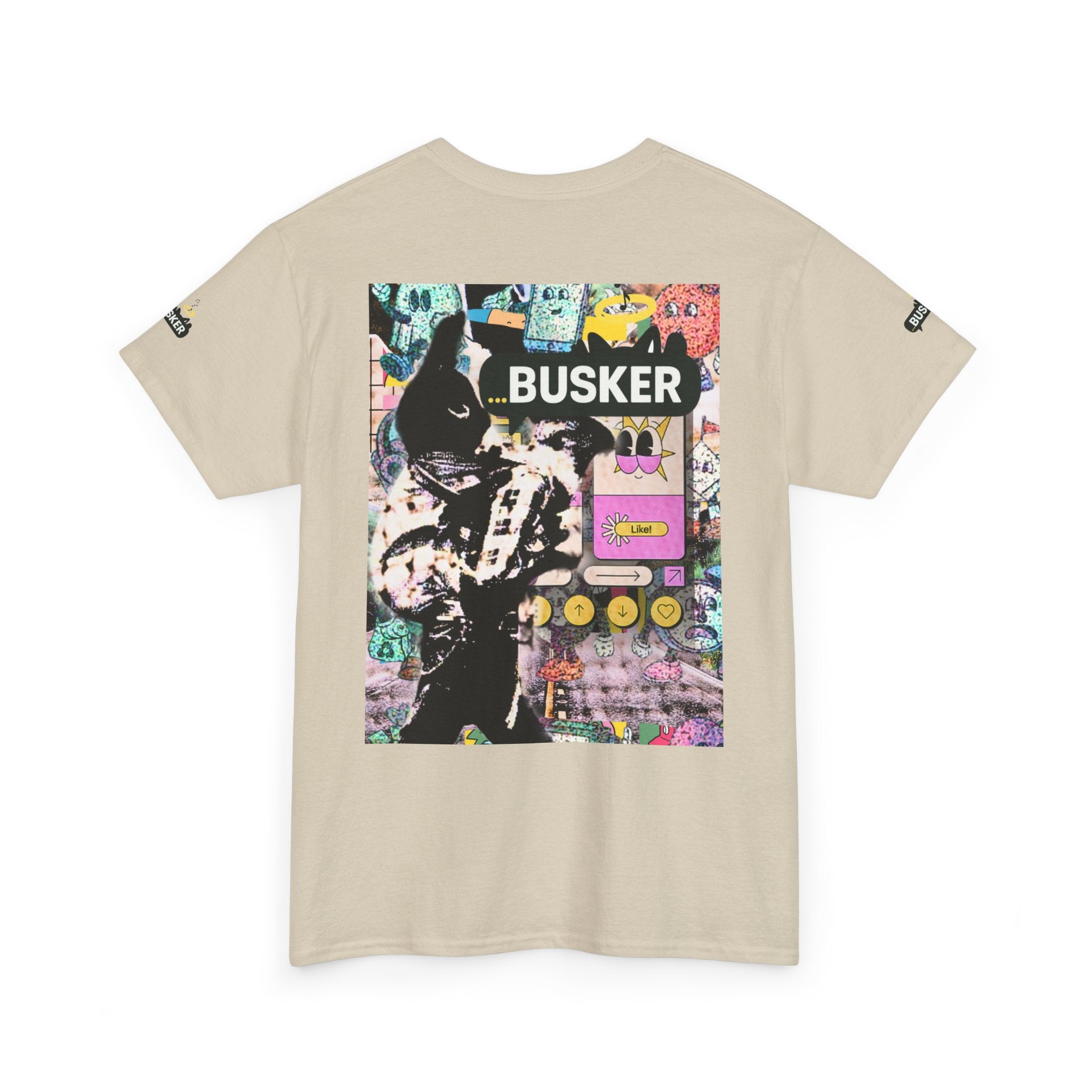 Grunge Art Busker Unisex Heavy Cotton Tee