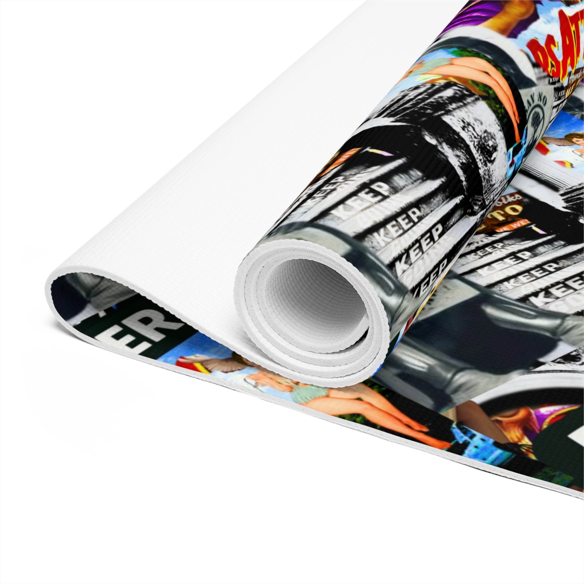 Vibrant Foam Yoga Mat - Perfect for Fitness Enthusiasts & Mindfulness Practices