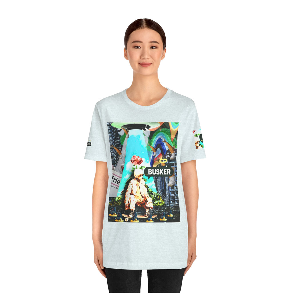 Street Art Busker Tee - Unisex Graphic Short Sleeve Shirt