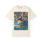 Vibrant Busker T-Shirt, Unisex Graphic Tee, Street Art Inspired Apparel, Casual Wear, Summer Festival Clothing