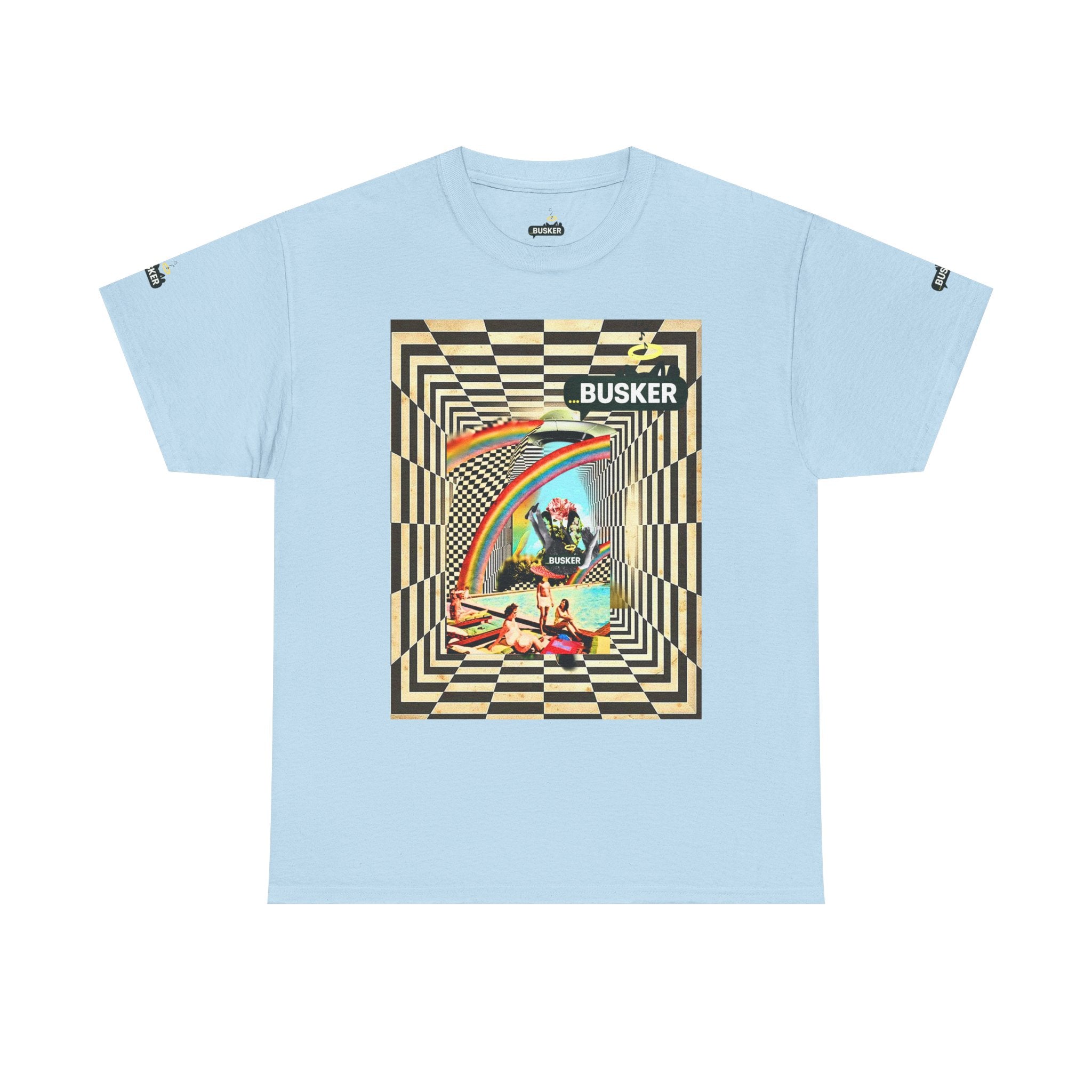Retro Busker Graphic Tee - Unisex Heavy Cotton