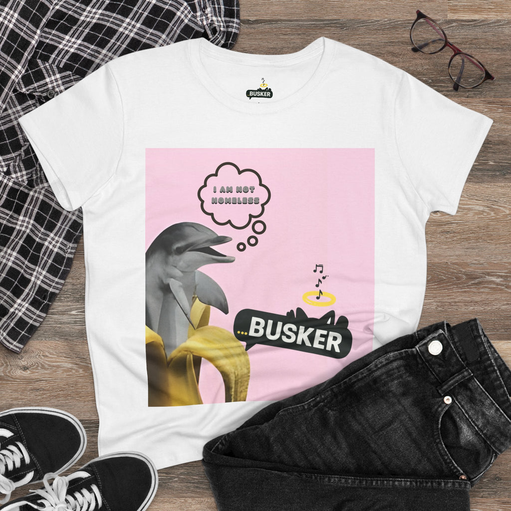 Funny Music-Inspired Women's Tee: Enjoy Your Day, Casual Wear, Gift for Musicians, Concert Outfit, Unique Graphic Shirt