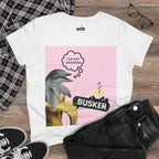 Funny Music-Inspired Women's Tee: Enjoy Your Day, Casual Wear, Gift for Musicians, Concert Outfit, Unique Graphic Shirt