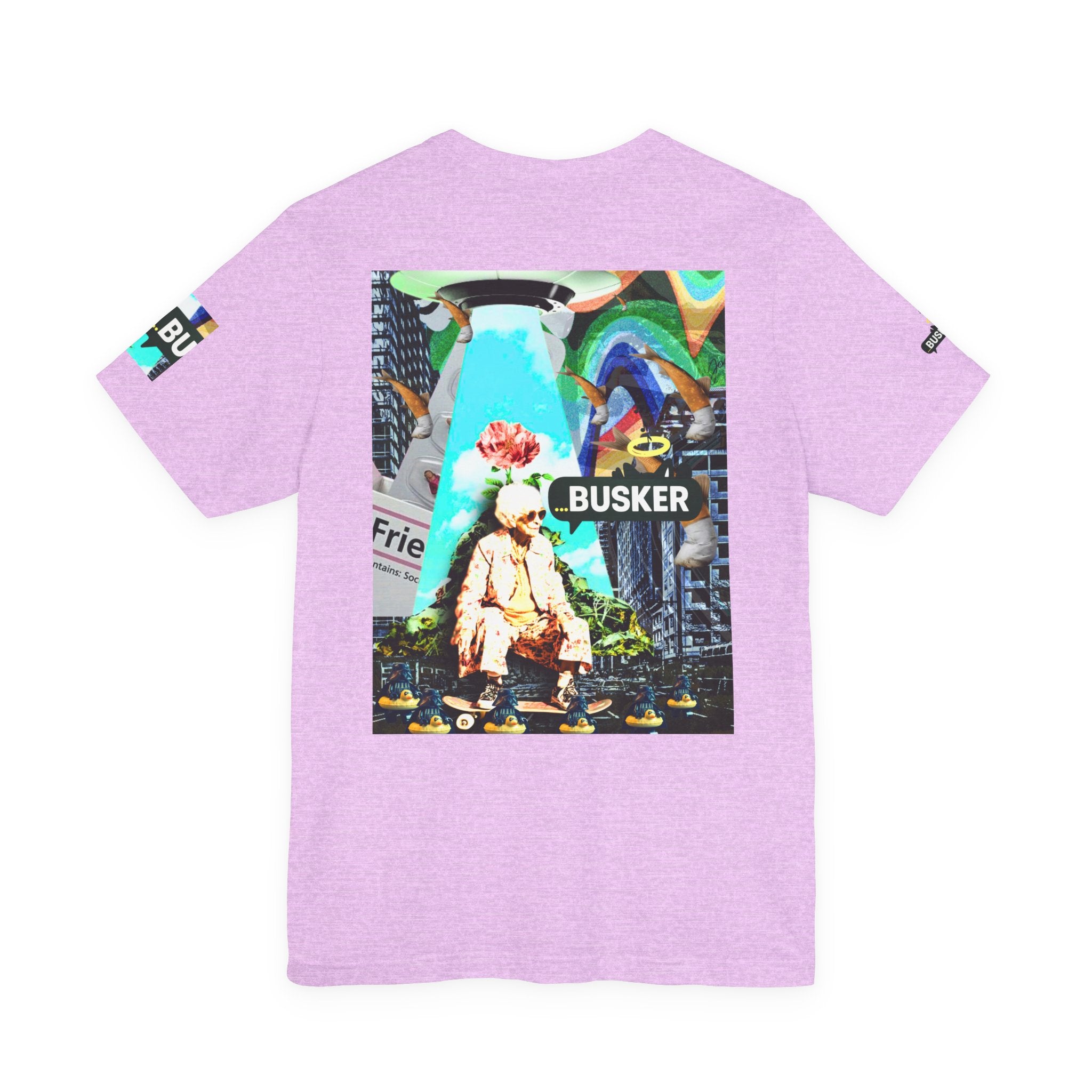 Street Art Busker Tee - Unisex Graphic Short Sleeve Shirt