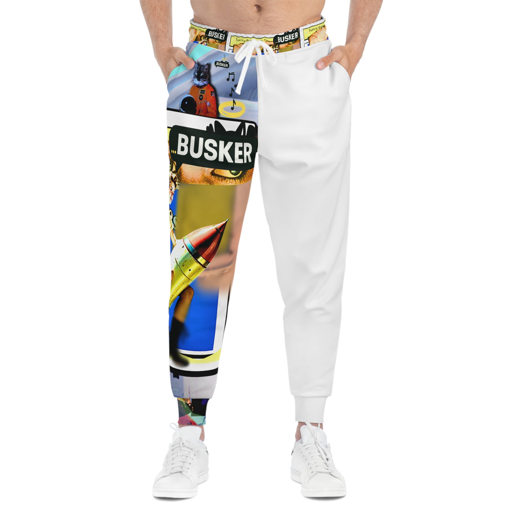 Vibrant Graphic Athletic Joggers