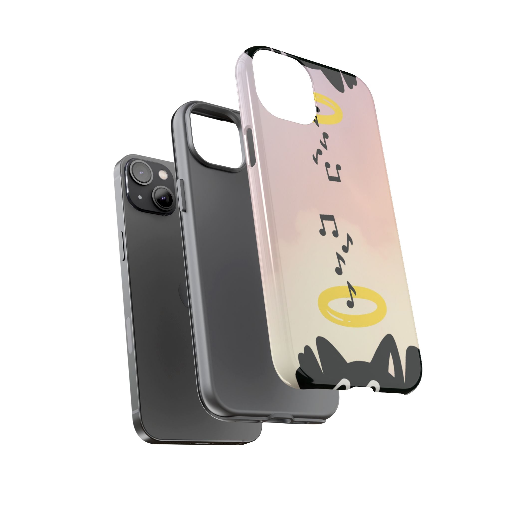 Cute Animal Phone Case, Tough Phone Cover for Pet Lovers, Gifts for Birthdays, Holidays, Music Lovers, Fun Tech Accessories