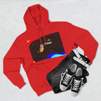 Colorful Space Cat Fleece Hoodie, Cozy, Unique, Gift for Cat Lovers, Birthday, Casual Wear, Fun Design