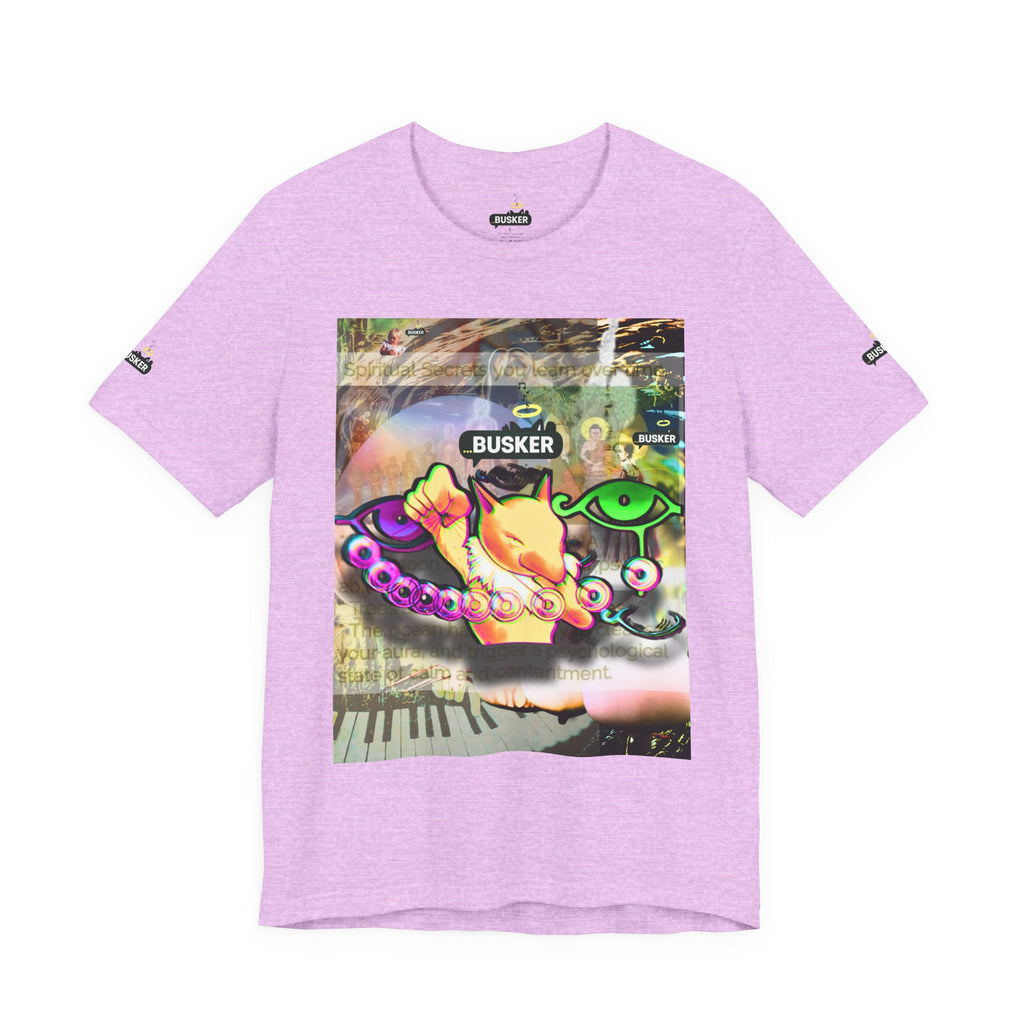 Vibrant Busker Art Tee for Creative Souls