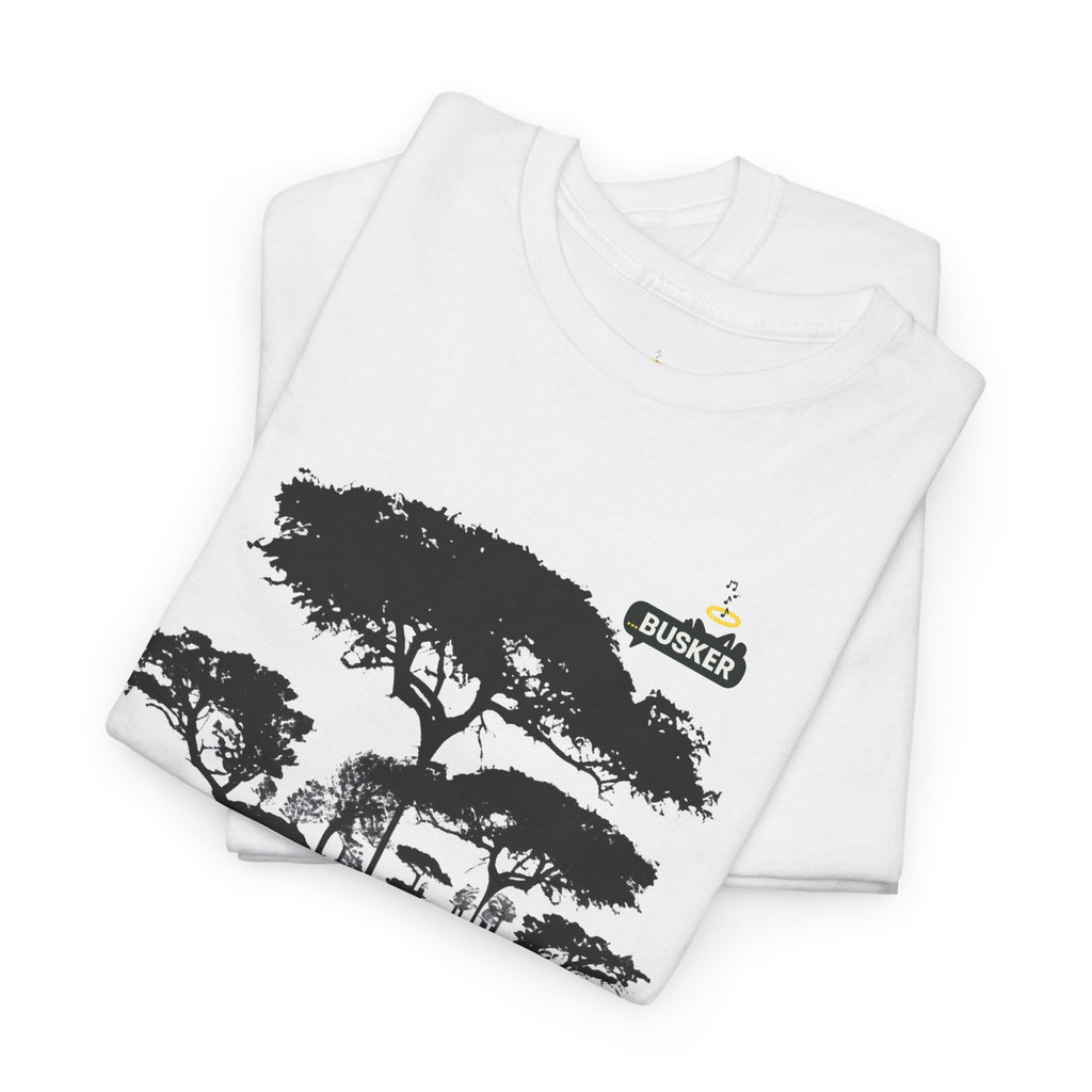 Nature-Inspired Unisex Heavy Cotton Tee, Eco-Friendly Tee, Graphic T-Shirt, Outdoor Lover Gift, Casual Wear, Tree Art Shirt