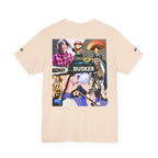 Busker Vibe Unisex Tee - Music & Art Collage Design