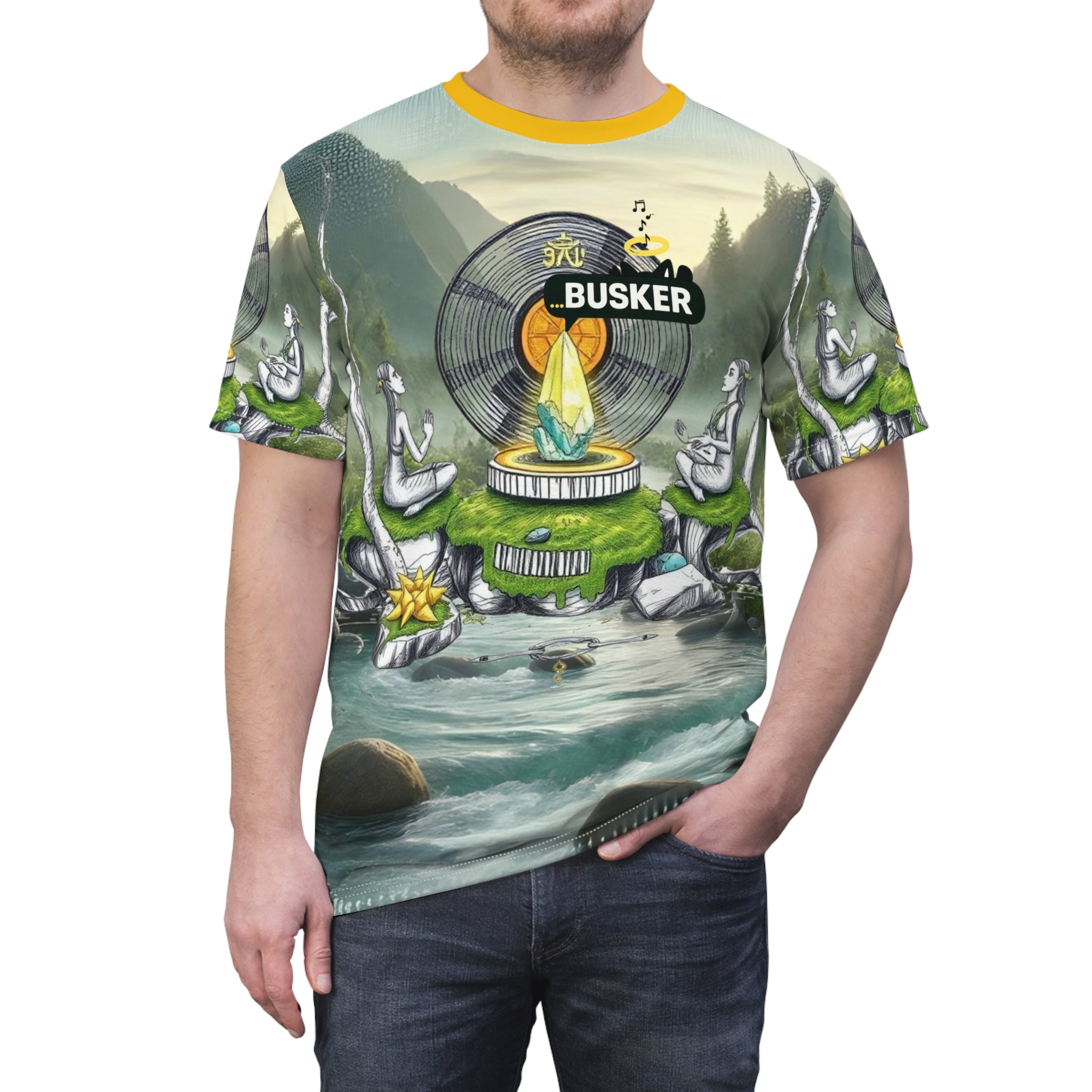 Vibrant Unisex Graphic Tee for Music Lovers, Artistic T-Shirt, Festival Wear, Unique Gift for Friends, Casual Summer Style