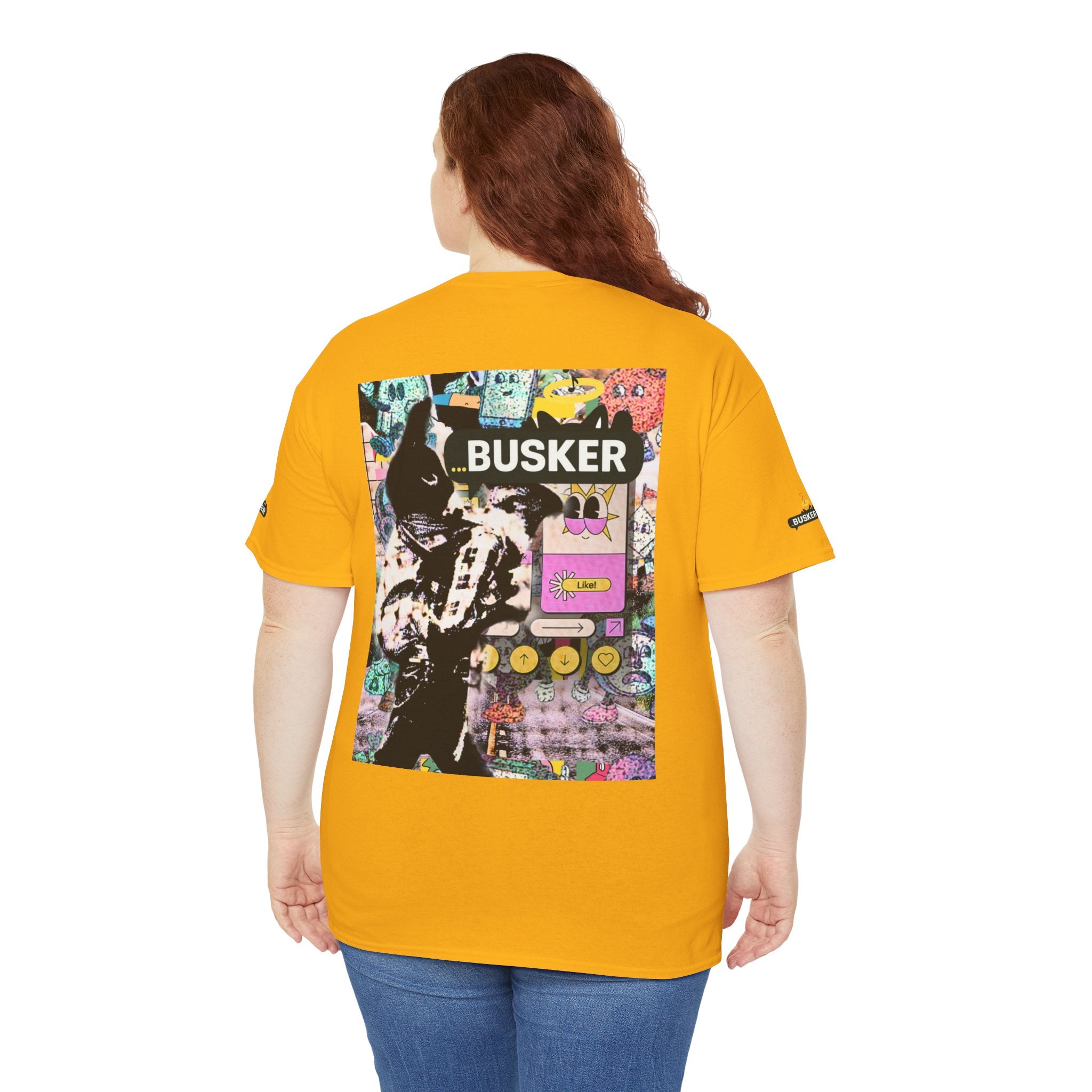 Grunge Art Busker Unisex Heavy Cotton Tee