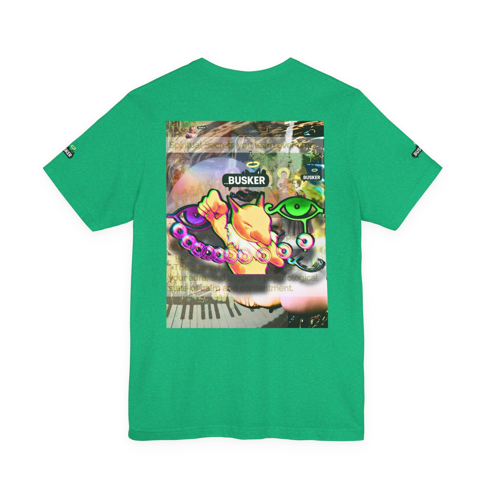 Vibrant Busker Art Tee for Creative Souls