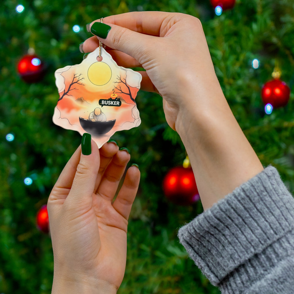 Ceramic Star Ornament, Whimsical 'Busker' Design for Home Decor, Holiday Gift, Tree Decoration, Unique Keepsake, Perfect for [...]