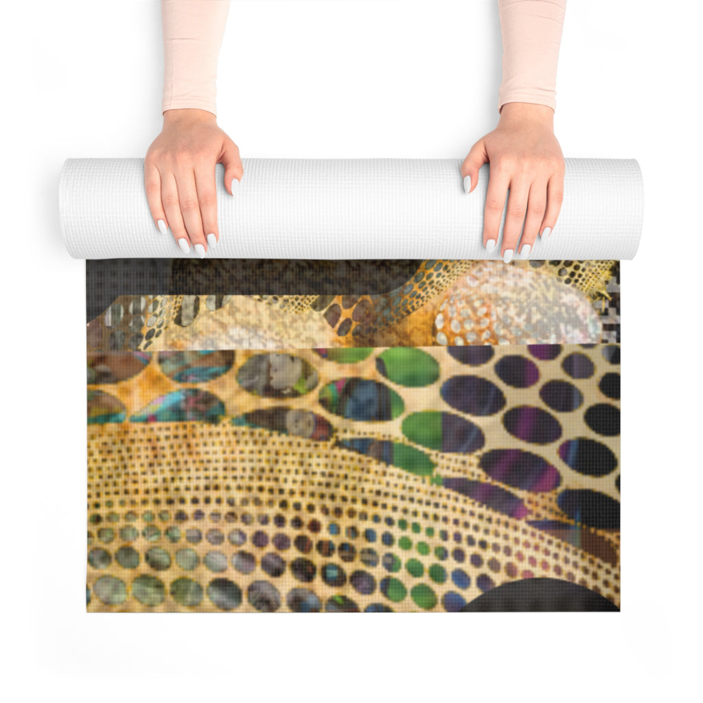 Artistic Foam Yoga Mat for Mindful Practice