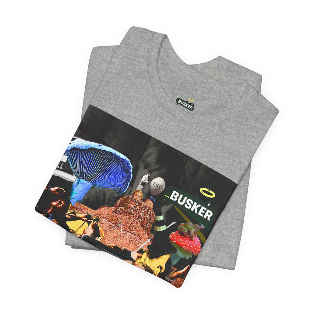 Creative Unisex Graphic Tee - 'I Don't Think' Busker Design