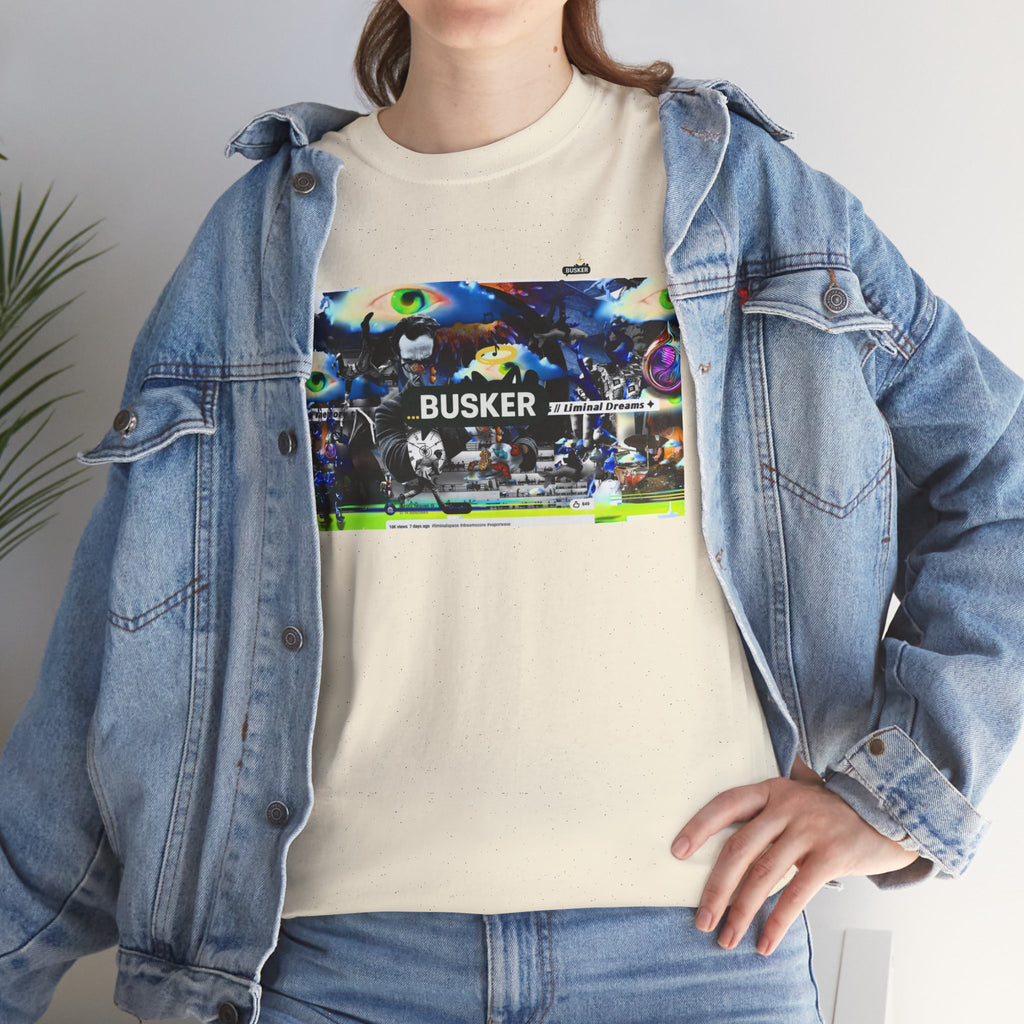 Busker Graphic Tee — Vintage Street Music Poster T‑Shirt