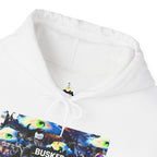 Busker Street Art Hoodie — Colorful Musician Graphic Pullover