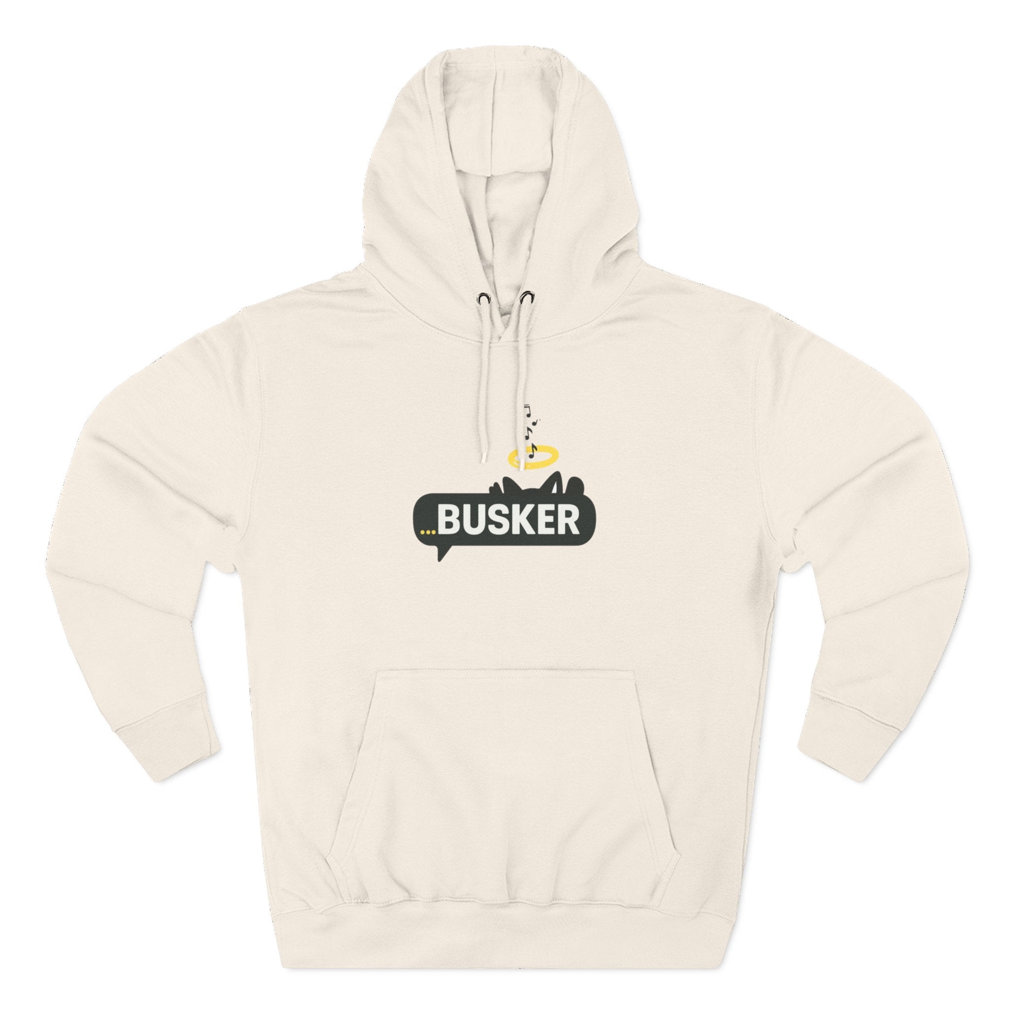 Busker Fleece Hoodie - Cozy Street Art Inspired Hoodie for Music Lovers, Casual Wear, Gift for Musicians, Concert Attire, Relaxed Fit