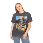 Busker Collage Graphic Tee — Vintage Music Poster Streetwear