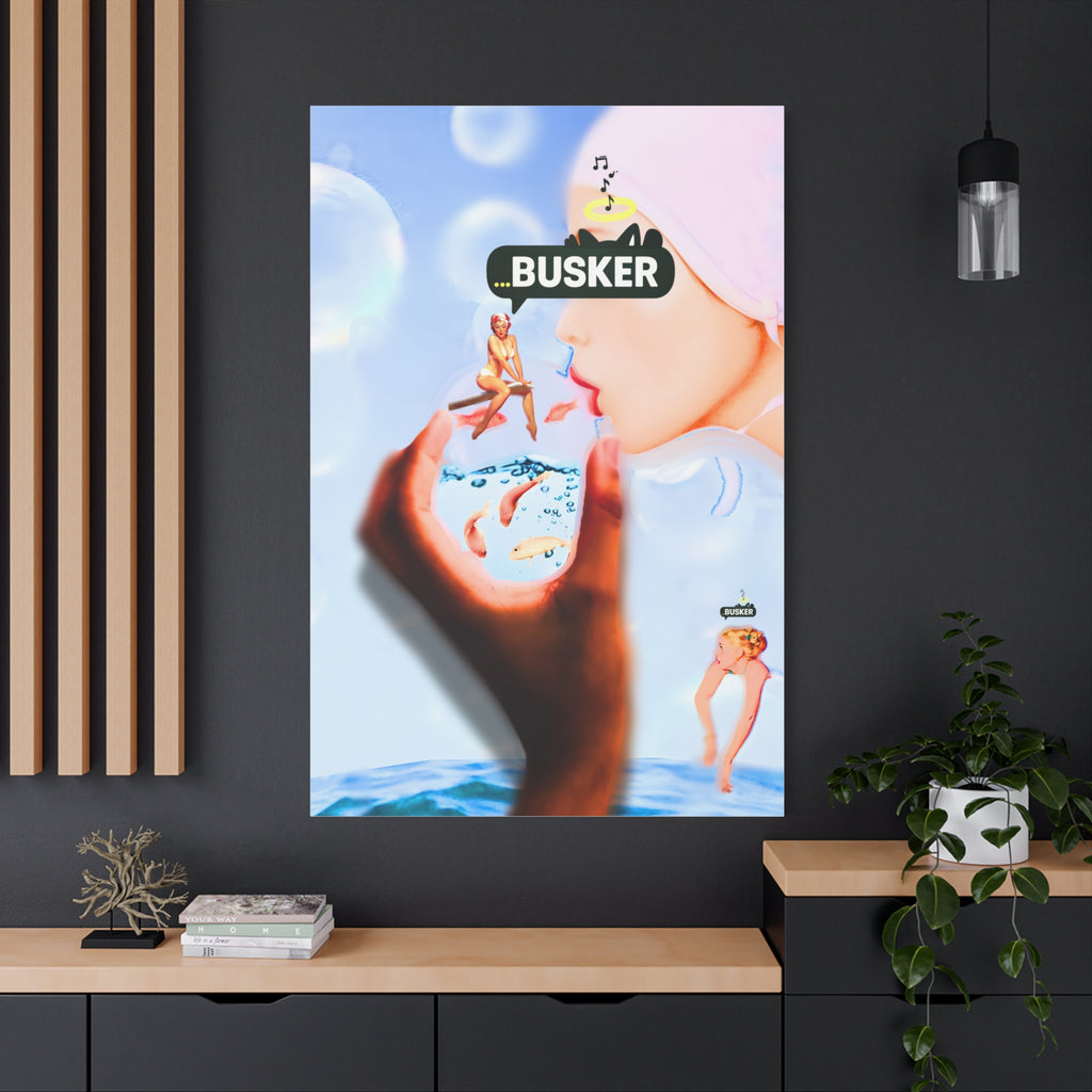 Artistic Matte Canvas Print - Dreamy Busker Vibes