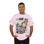 Cool Graphic Unisex Heavy Cotton Tee - 'Busker' Design