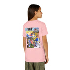 Colorful Youth Short Sleeve Tee - "Busker" Graphic Art Top