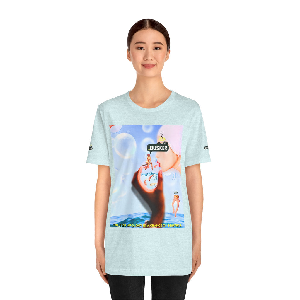 Busker Vibe Unisex Jersey Tee – Colorful Artistic Design for Summer Fun