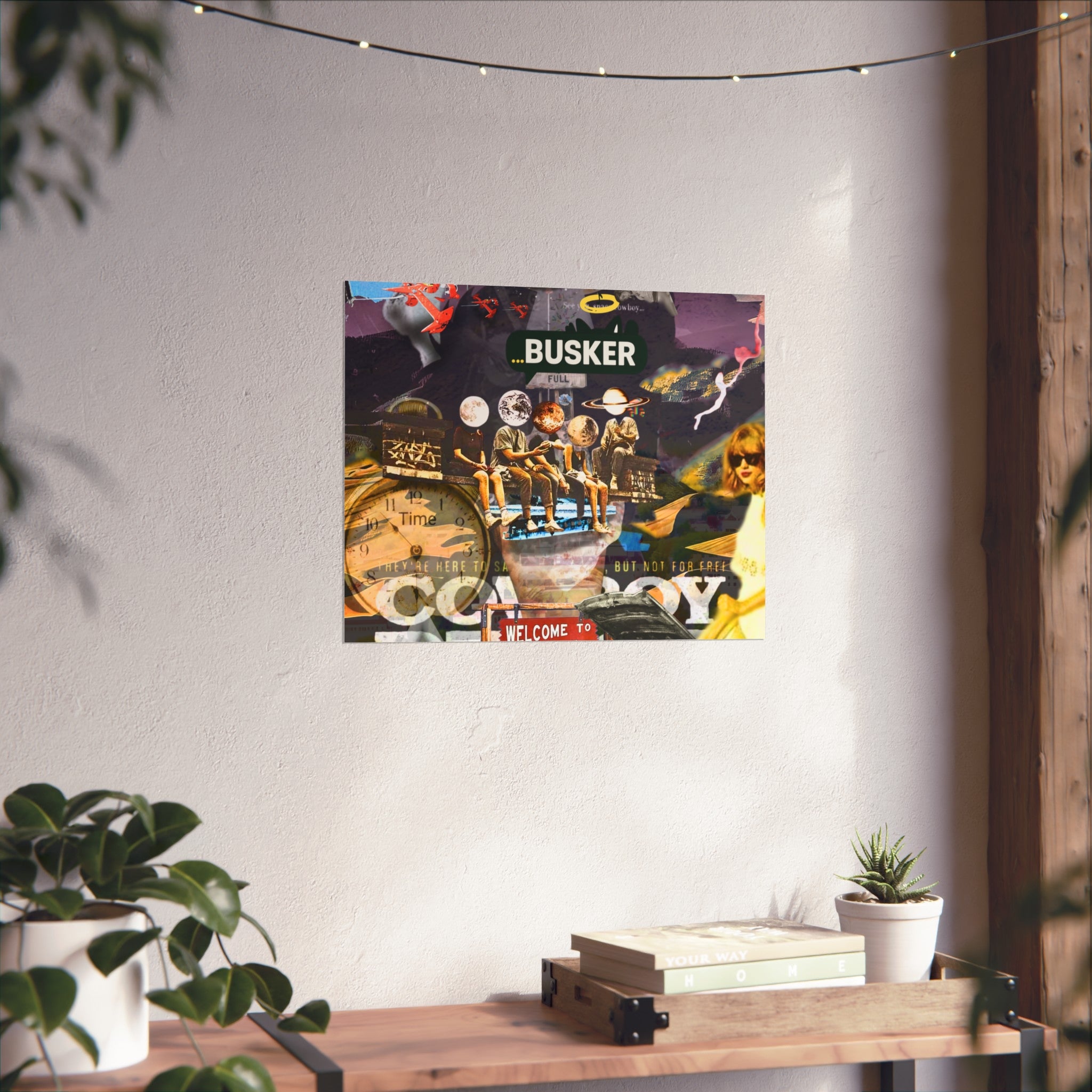 Vibrant Busker Fine Art Poster for Home Decor