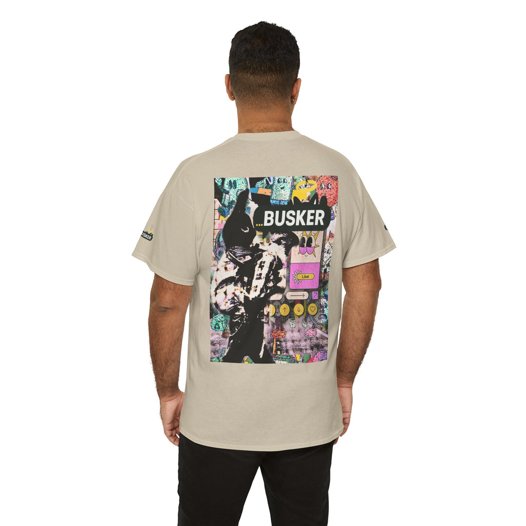 Grunge Art Busker Unisex Heavy Cotton Tee
