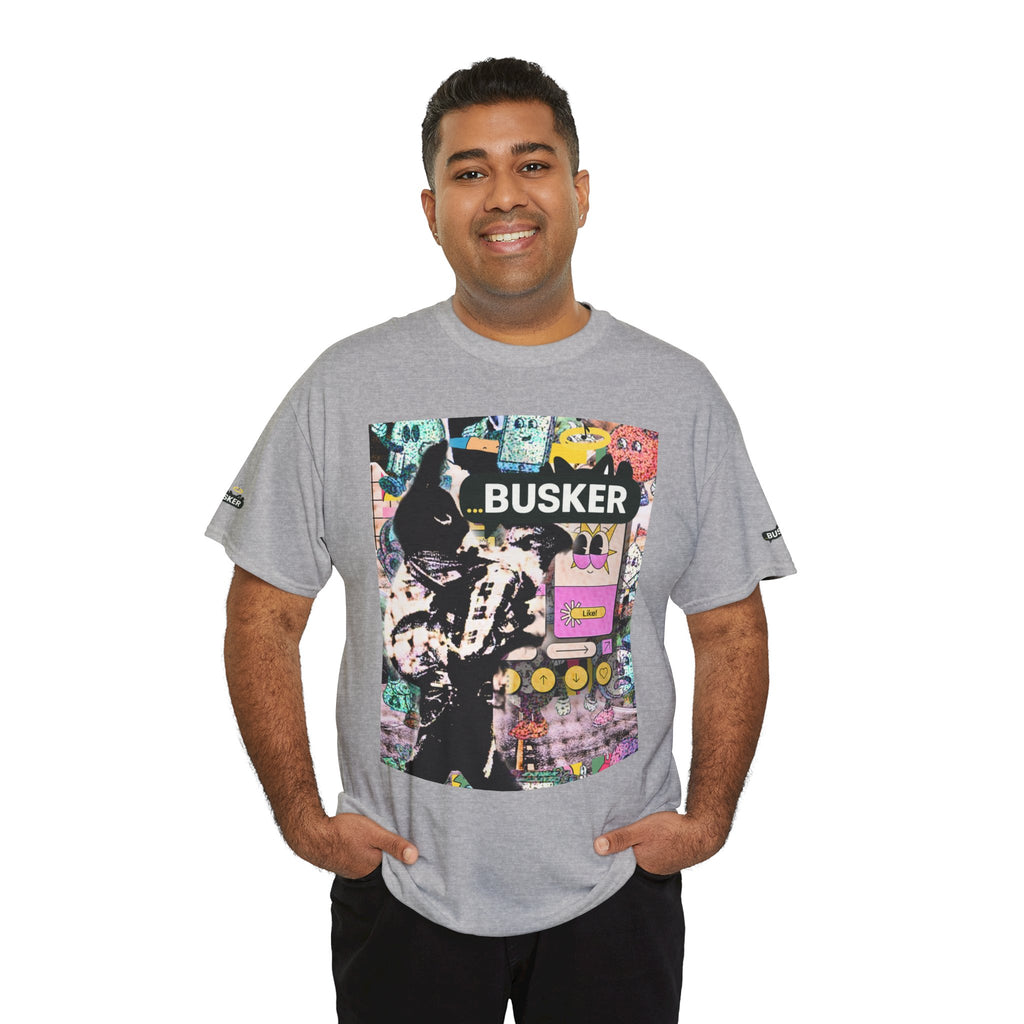 Grunge Art Busker Unisex Heavy Cotton Tee