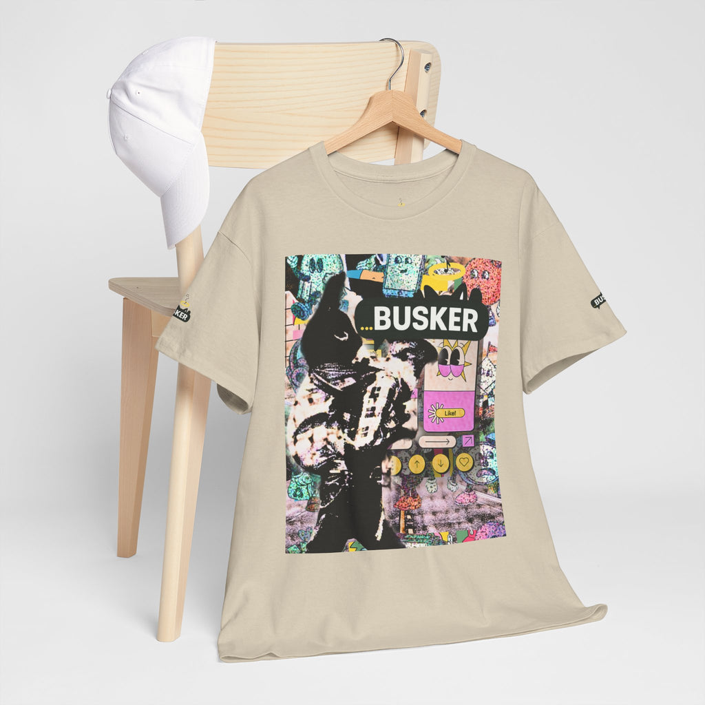 Grunge Art Busker Unisex Heavy Cotton Tee