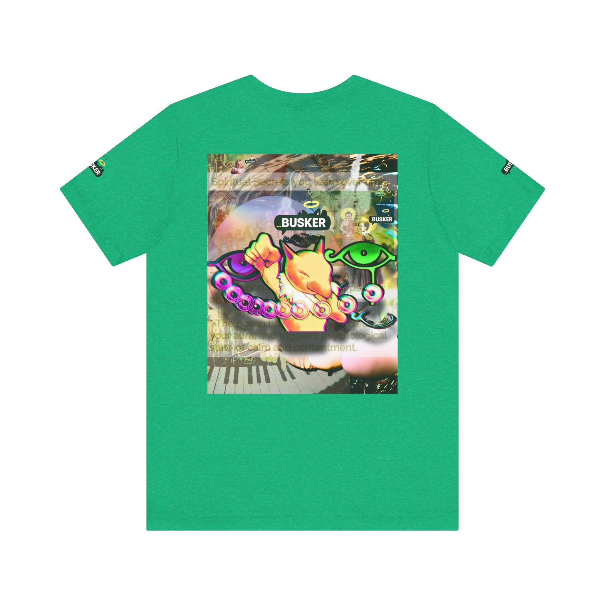 Vibrant Busker Art Tee for Creative Souls