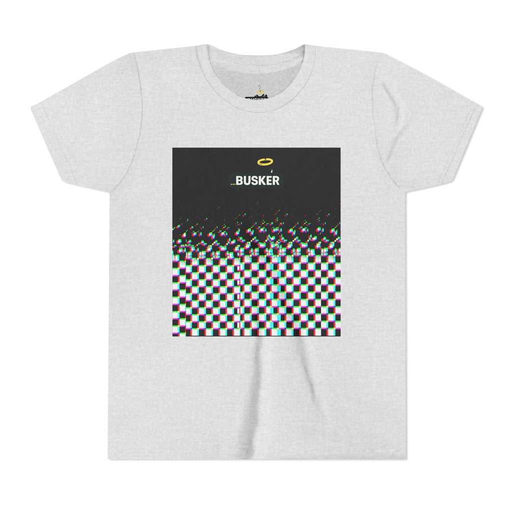 Cool Busker Youth Tee, Street Style Youth T-Shirt, Graphic Tee for Kids, Hipster Summer Shirt, Unique Gift for Young Musicians