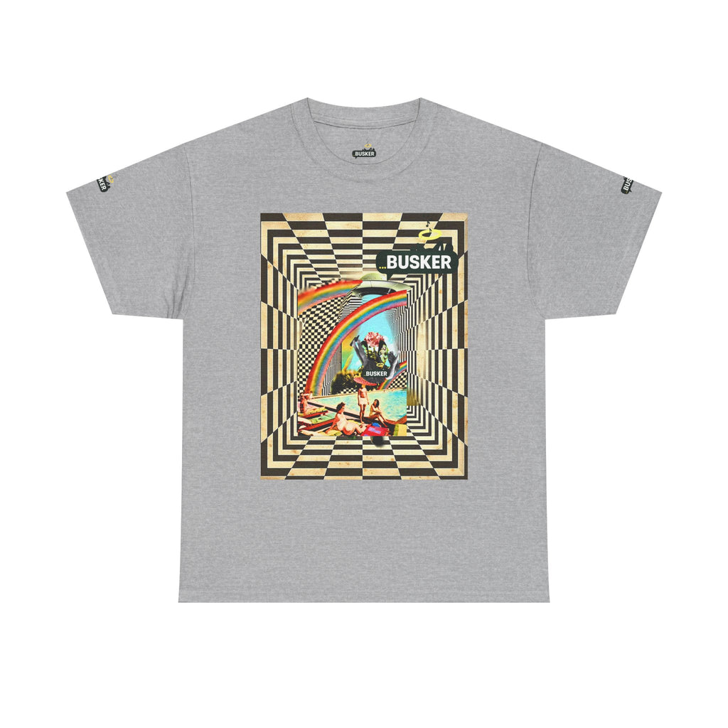 Retro Busker Graphic Tee - Unisex Heavy Cotton