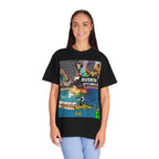 Vibrant Busker T-Shirt, Unisex Graphic Tee, Street Art Inspired Apparel, Casual Wear, Summer Festival Clothing